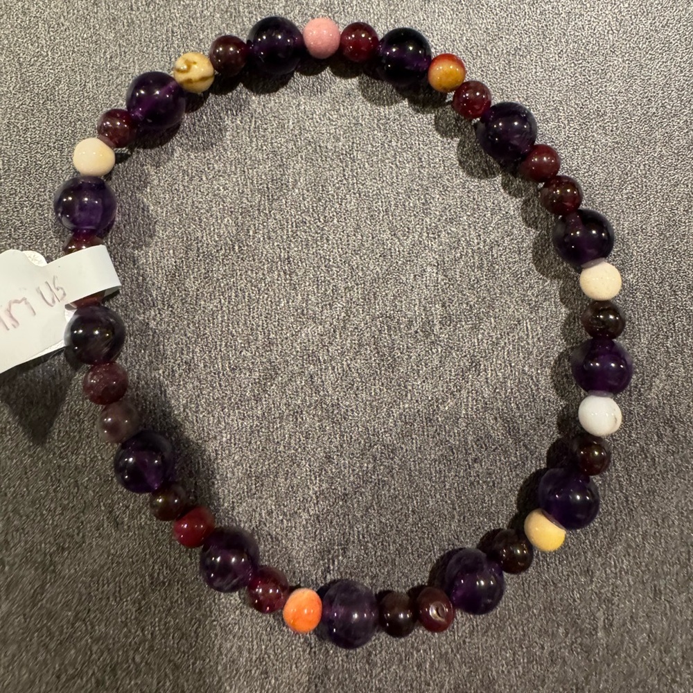 Aquarius zodiac crystal bracelet